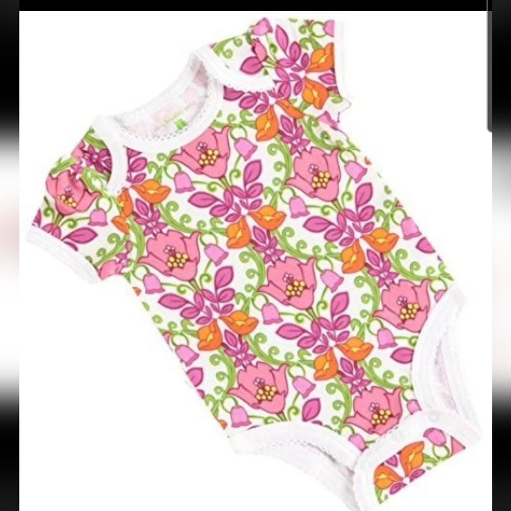 Vera Bradley Lilli Bell Ruffle Bodysuit 3-6 Months NEW In Box